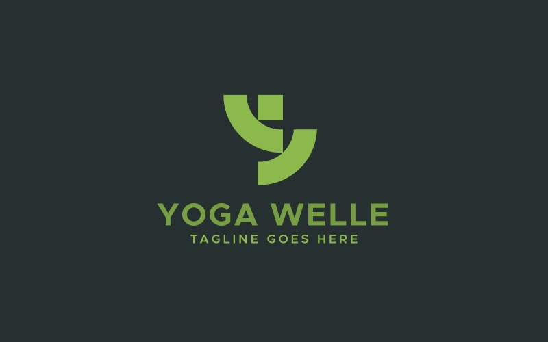 y letter yoga logo design template original