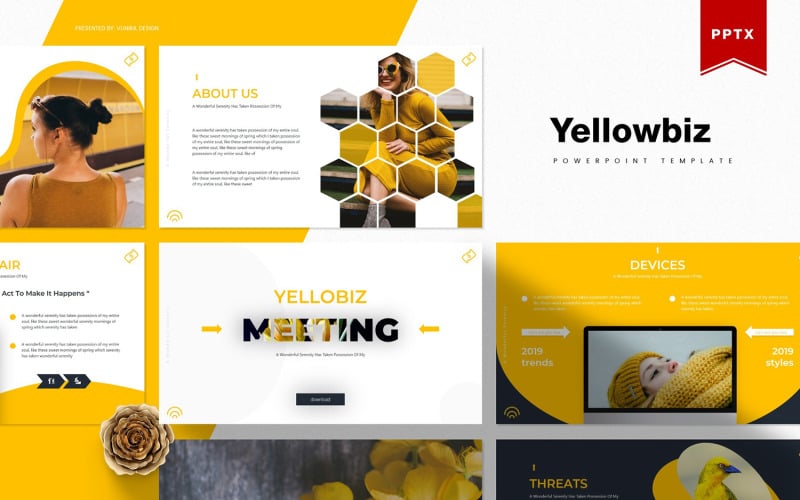 yellowbiz powerpoint template original