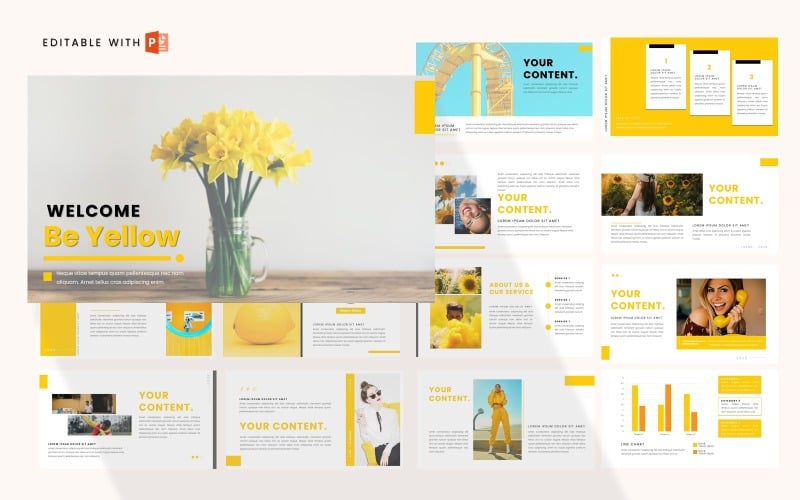 yellownise powerpoint template original