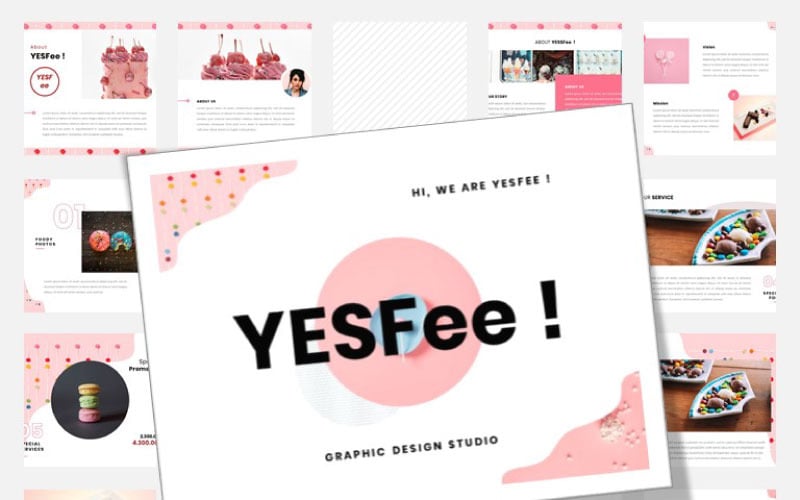 yesfee business instagram powerpoint template original