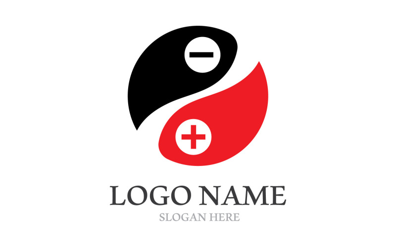 yin and yang logo nature world design v original