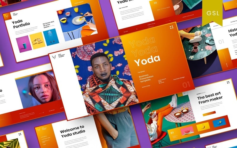 yoda business google slide template original