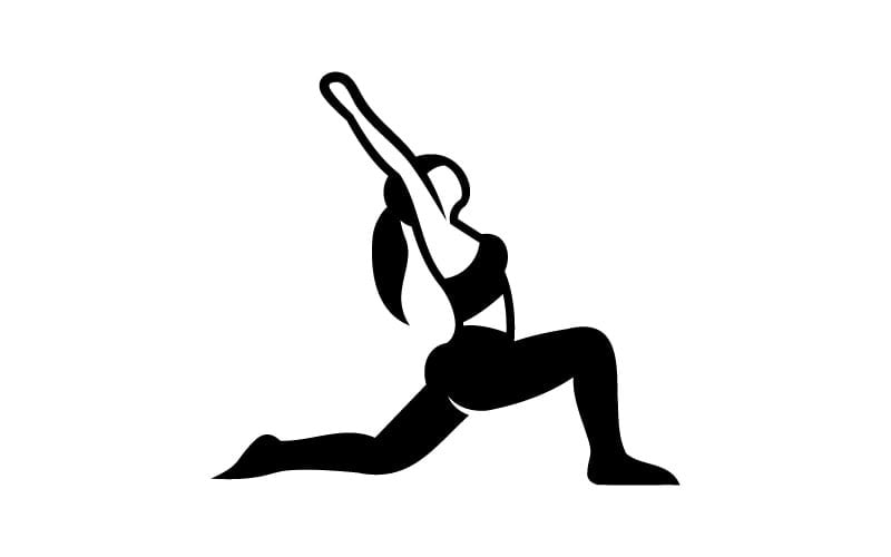 yoga girl logo yoga logo woman yoga original