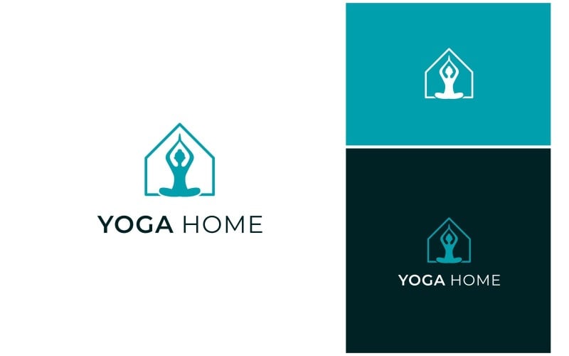yoga home meditation logo original
