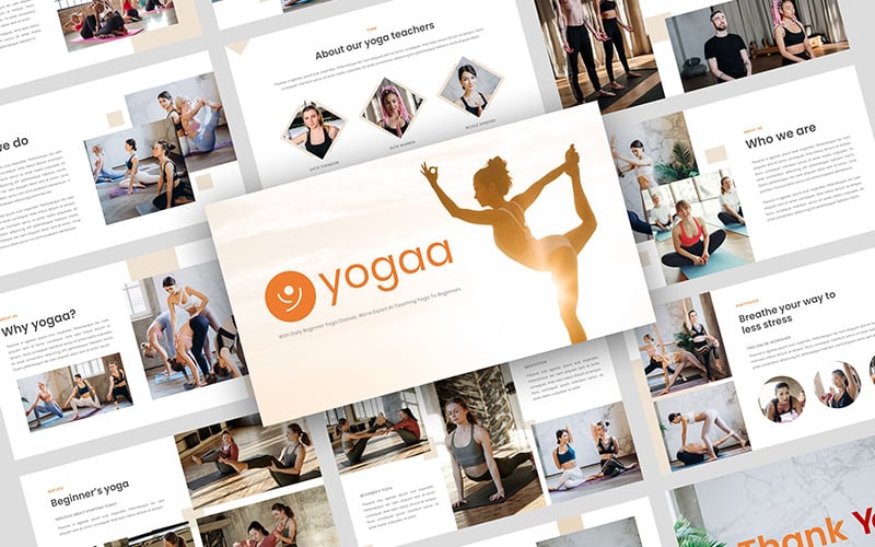 yogaa yoga presentation powerpoint template original