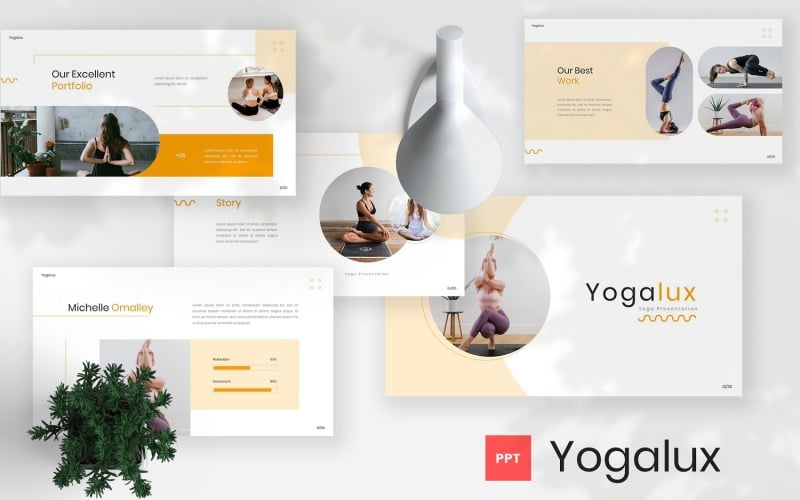 yogalux yoga powerpoint template original