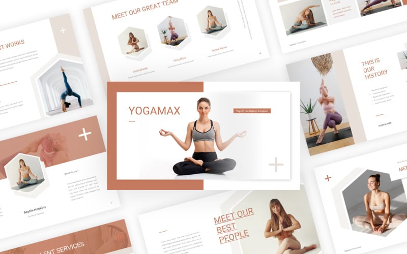 yogamax yoga powerpoint template original