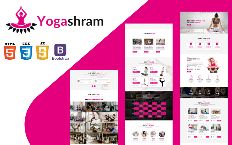 yogashram one page responsive html template original