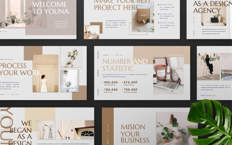 youna presentation powerpoint template original