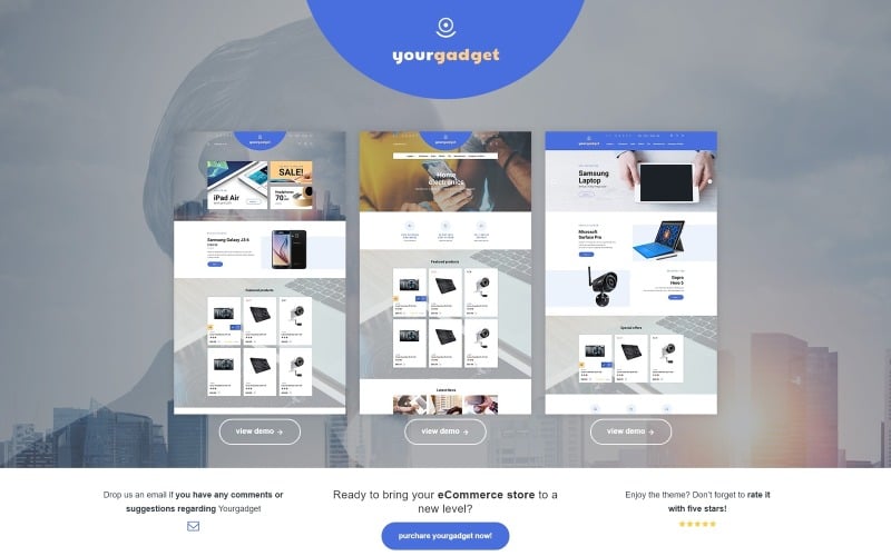 yourgadget electronics store prestashop theme original