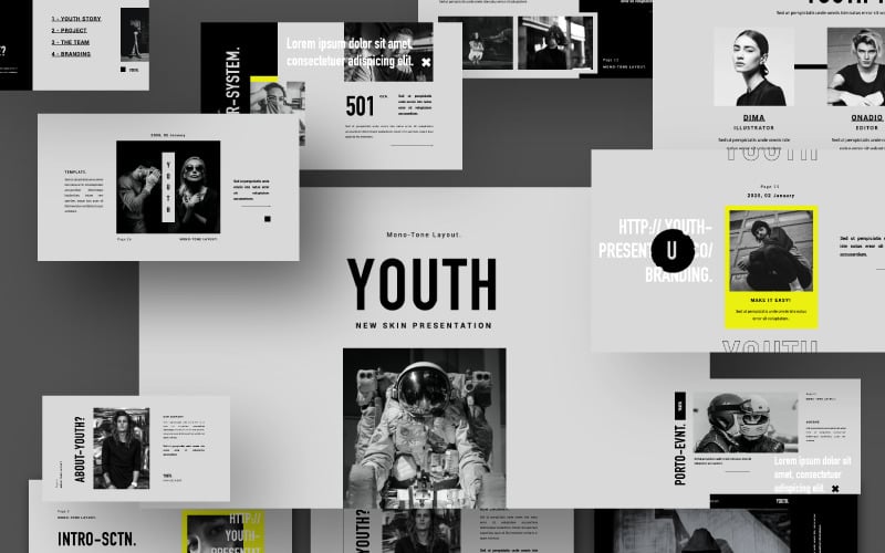 youth presentation powerpoint template original