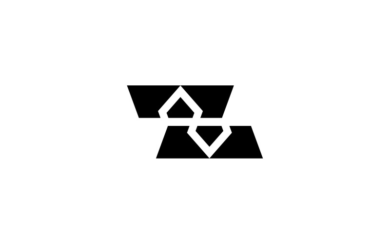 z letter diamonds logo design template original