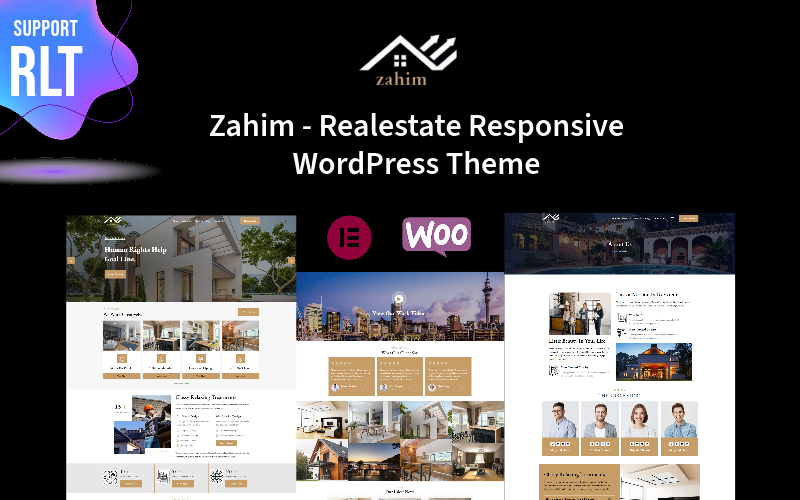 zahim realestate responsive wordpress theme original