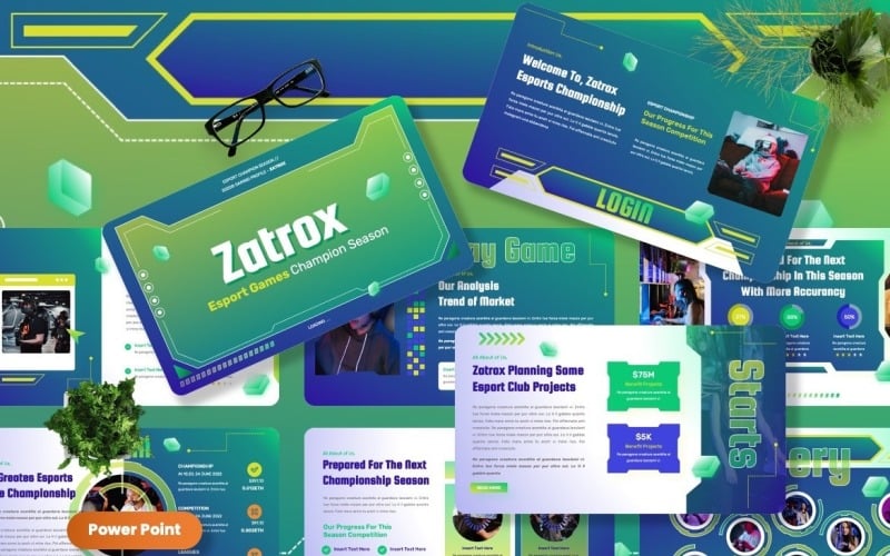 zatrox esport champion powerpoint templates original