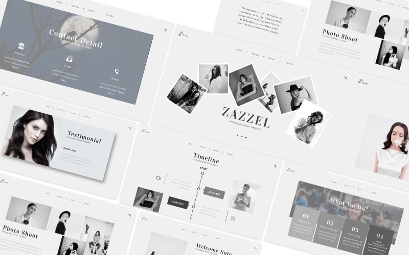 zazzel photography powerpoint template original