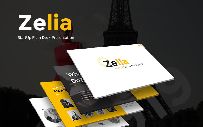 zelia startup picth deck powerpoint template original