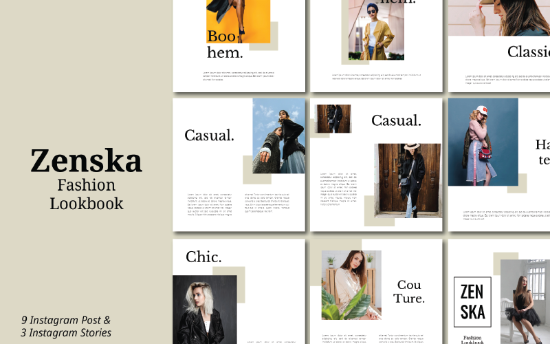 zenska vol instagram powerpoint template original