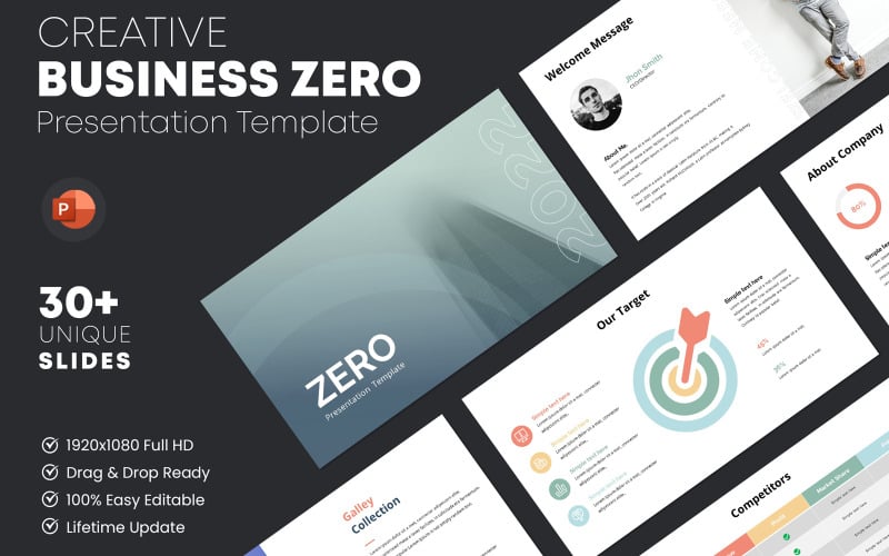 zero powerpoint presentation template original