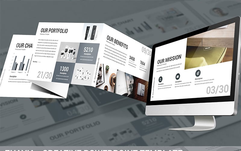 zhavia creative powerpoint template original