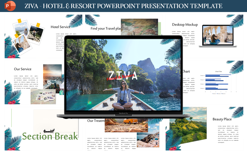ziva hotel amp resort presentation template original
