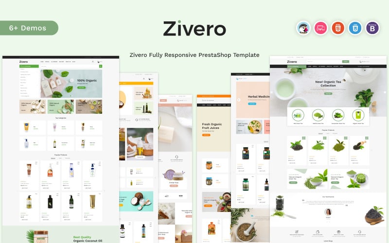 zivero organic amp beauty prestashop template original