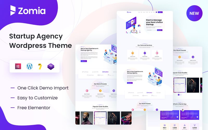 zomia startup agency wordpress theme original