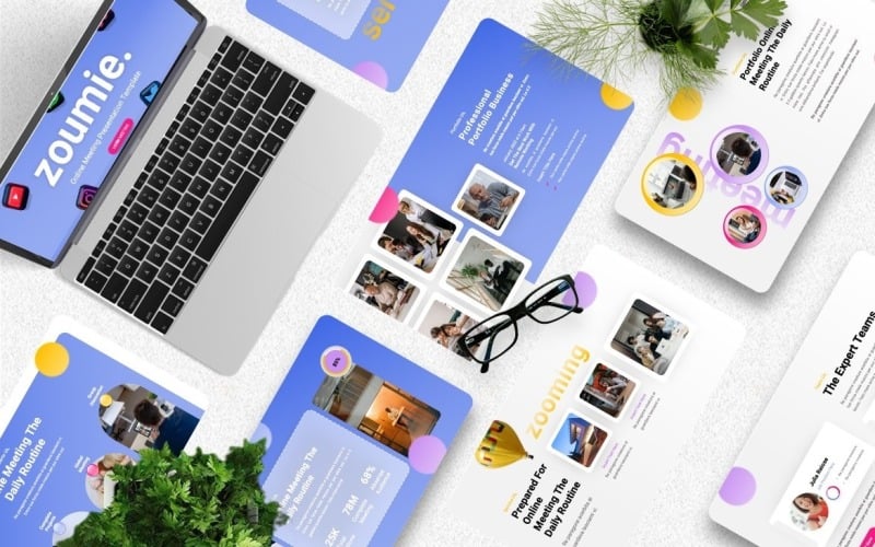 zoumie online meeting powerpoint templates original