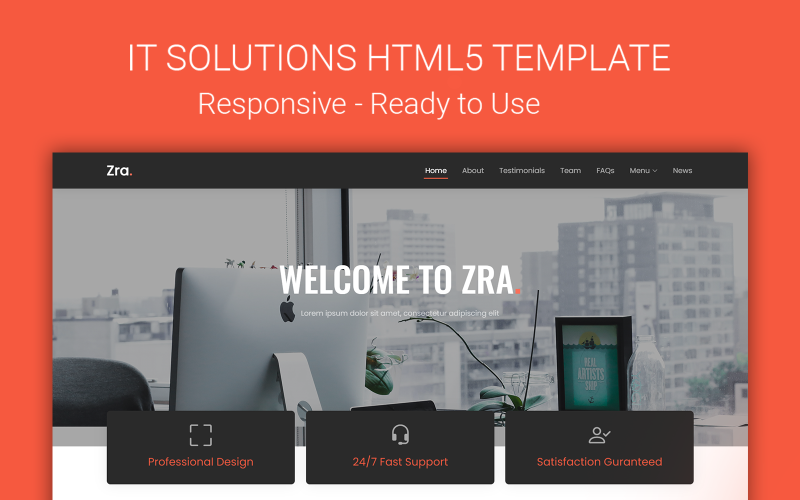 zra technology amp business services landing page template original