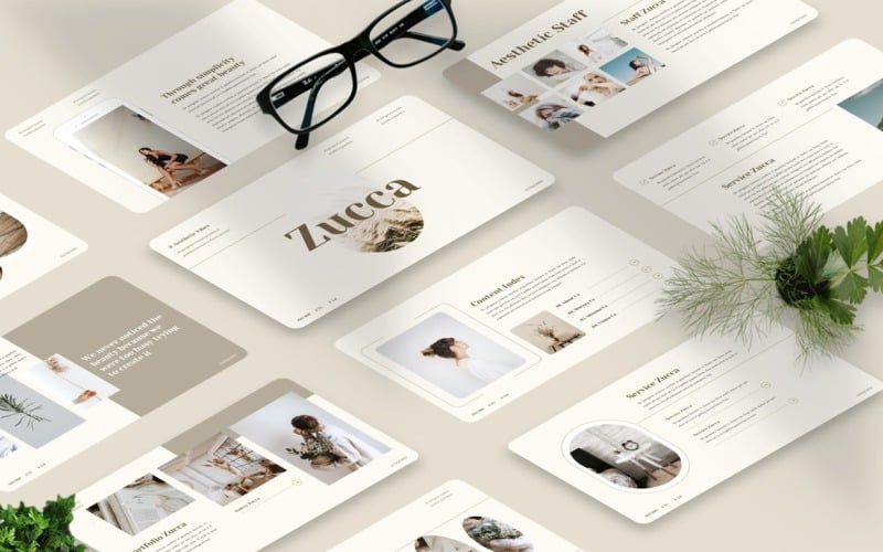 zucca aesthetic powerpoint template original