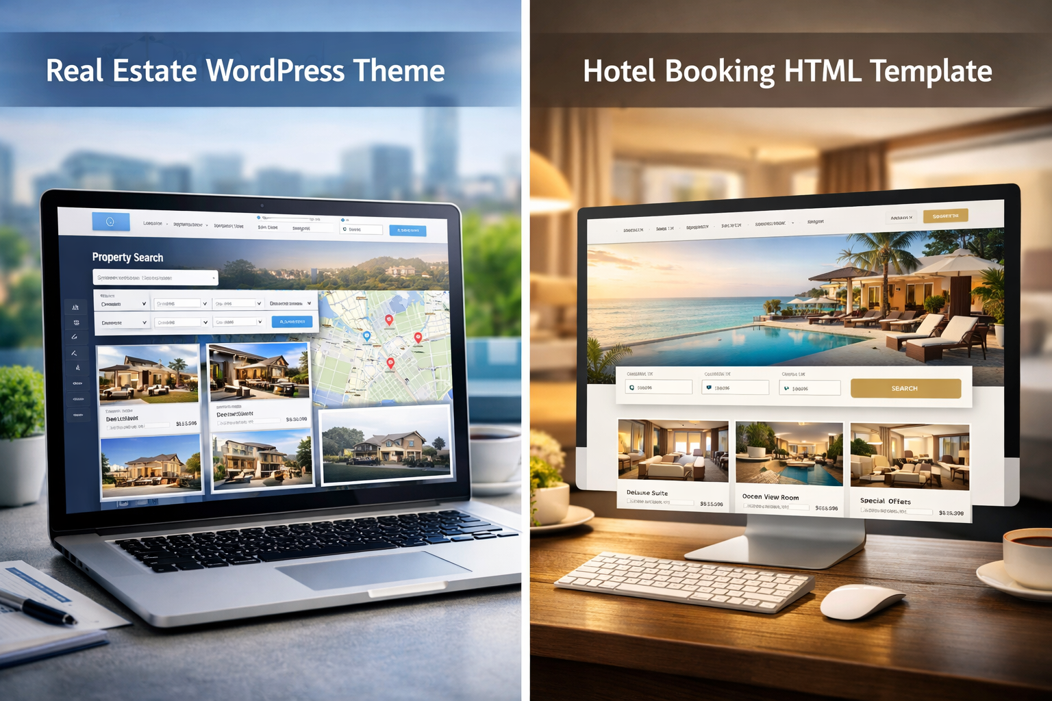 hotel booking website template html luxury resort booking interface modern design